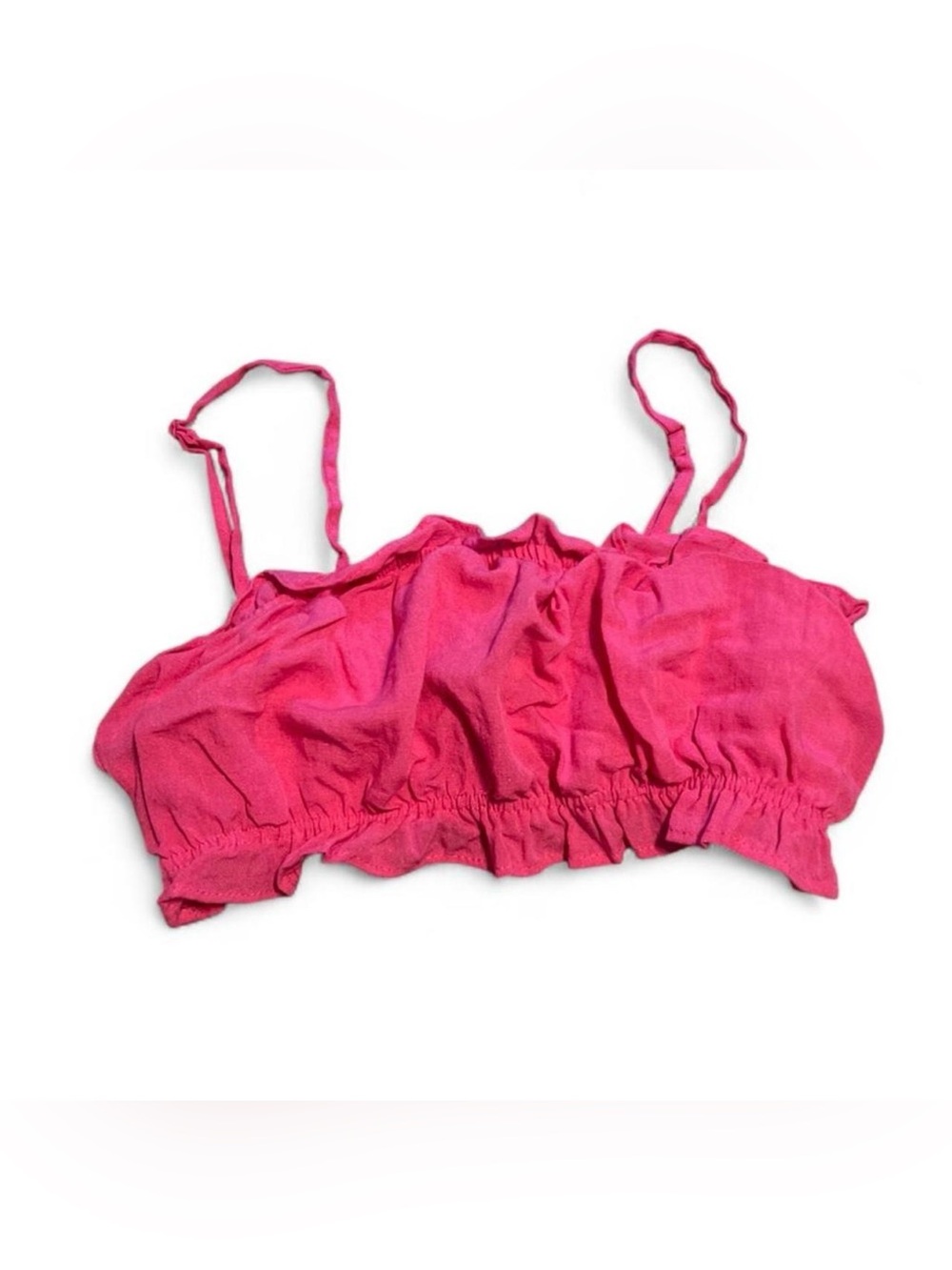Lulu's Hot Pink Elastic Waist Tank